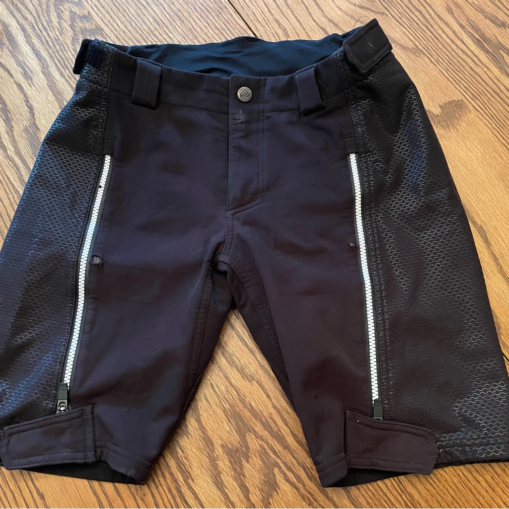 Sync Performance Men's Black Ski Race Shorts.